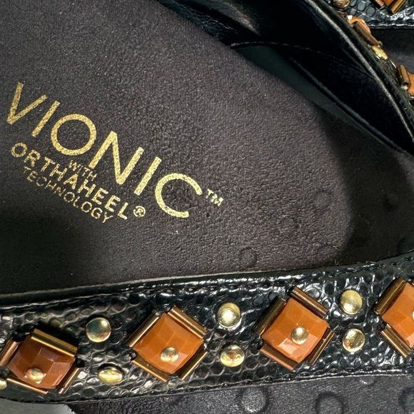 Vionic Rest Floriana Beaded Thong Arch Support  Flip Flops Lightweight EVA Flats - Picture 15 of 16